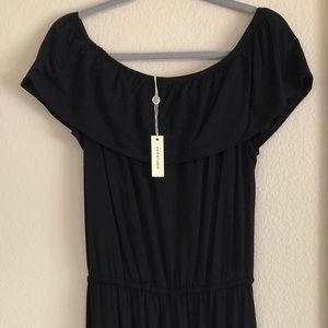 MAX STUDIO PANT JUMPER OFF THE SHOULDER BLACK